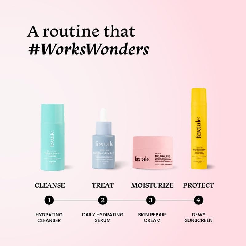 Foxtale Skin Repair Cream With Olive Leaf Extract, Provitamin B5 & Niacinamide (50g) 5