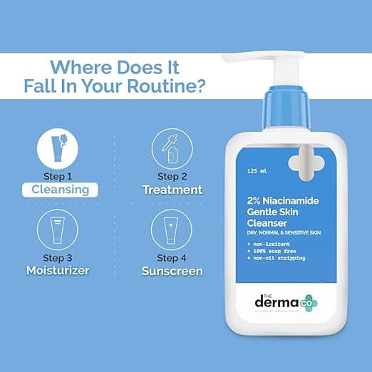 The Derma Co 2% Niacinamide Gentle Skin Cleanser 125 ml