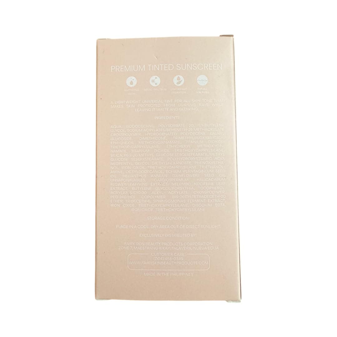 Fairy Skin Tinted Sunscreen SPF 50 PA ++++ Sheer Coverage | 50 Gm | Made in Philippines | Premium Tinted Sunscreen - By Allure Cosmetics 2