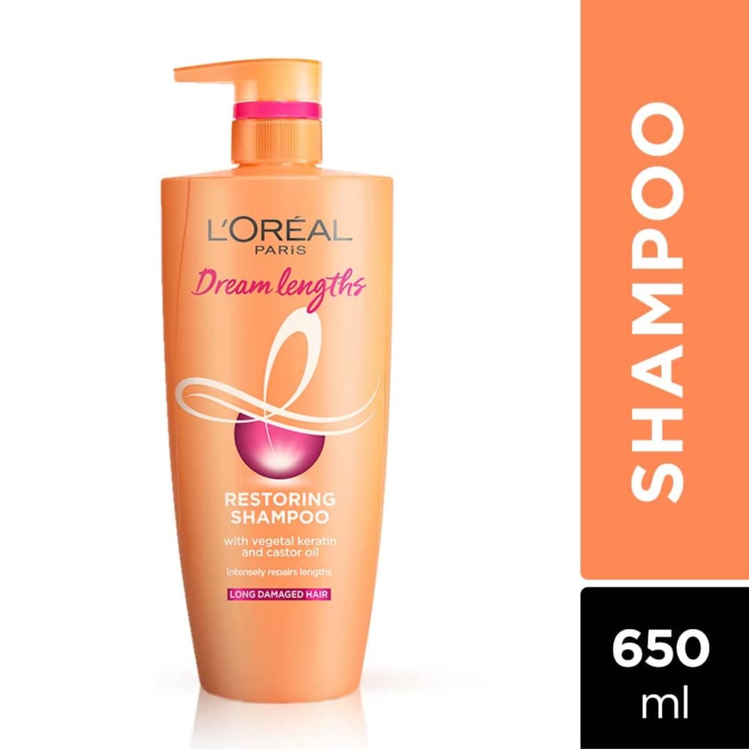 LOreal Paris Dream Lengths Restoring Shampoo - 650 ml 1