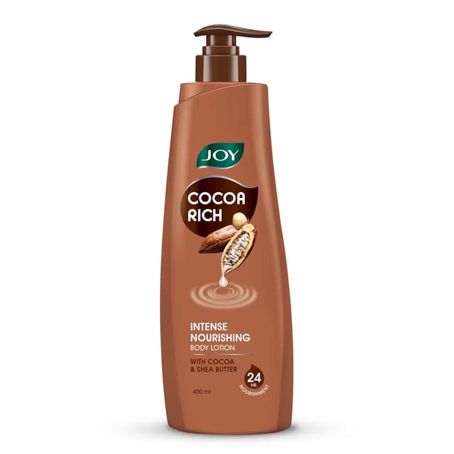 J0Y Cocoa Rich Body Lotion With Shea Butter & Cocoa Butter for 24 Hour Nourishment (400ml)