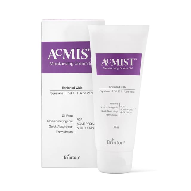 BRINT0N Acmist Moisturizing Cream Gel for Oily & Acne Skin