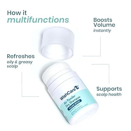 WishCare Air Powder Dry Shampoo for Oily Hair & Scalp - 10gm 1