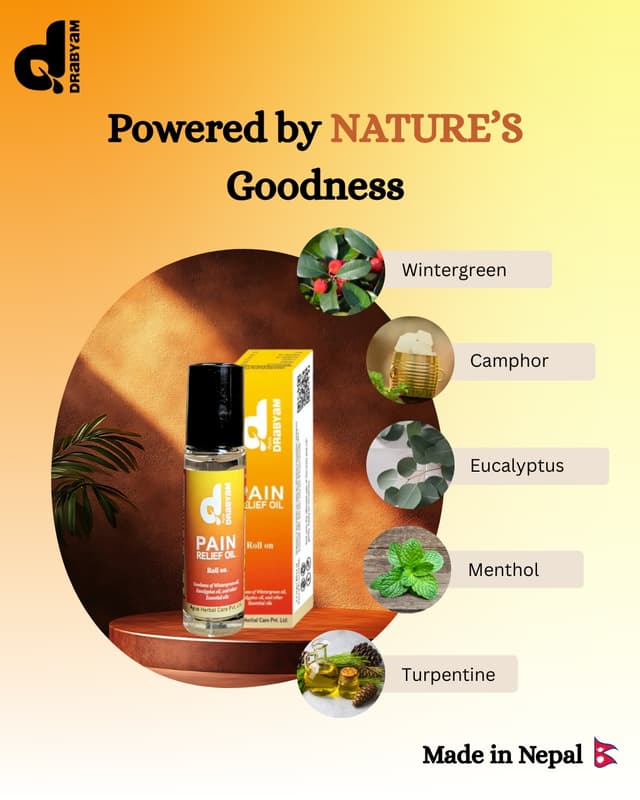 Drabyam Pain Relief Oil Roll-On 10ml