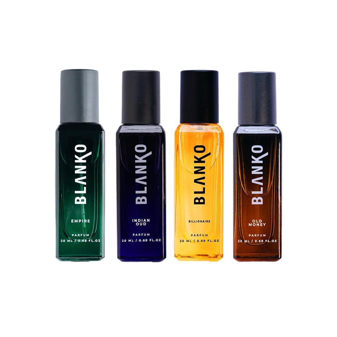 BLANKO Royal Collection Tlt Parfum Liquid, 20Ml Pack Of 4 | Longest Lasting Mens Perfume With Time Lock Technology | Luxury Fragrance Gift Set For Husband, Father, Brother 4