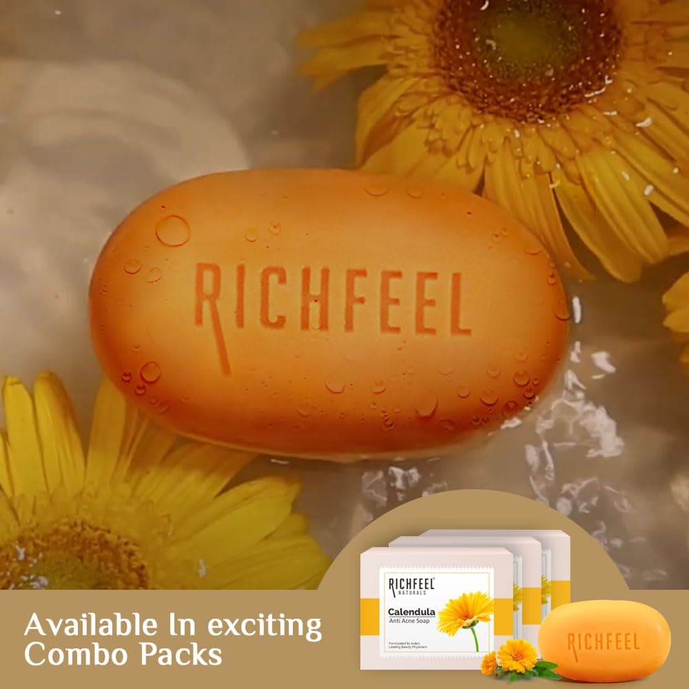 Richfeel Calendula Anti Acne Soap  6