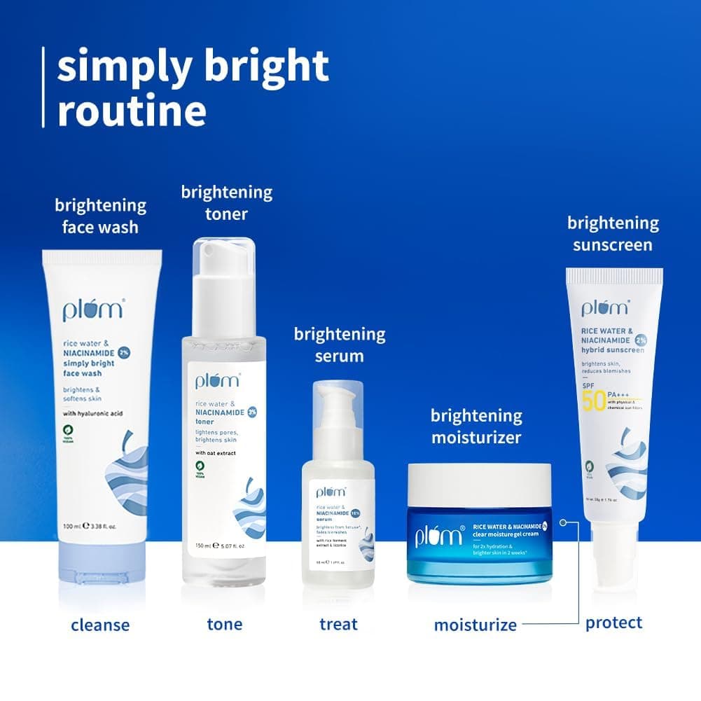 Plum 2% Niacinamide & Rice Water Super Light Gel Cream Moisturizer 50 g 6