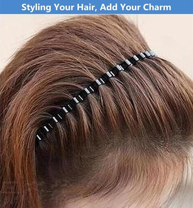 2 Pcs Metal Headband for Boys Men, Unisex Hair Band Headbands, Hair Band 4