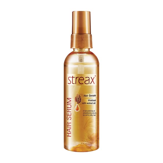 Streax Hair Shine Serum Vitalized with Walnut Oil 