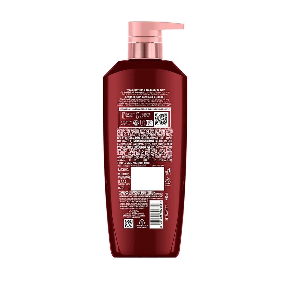 Loreal Paris Fall Resist 3X Anti Hair Fall Shampoo  8
