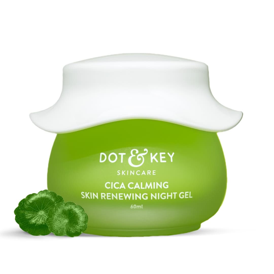 Dot & Key CICA Calming Skin Renewing Night Gel with Niacinamide Green Tea & Hyaluronic 60ml