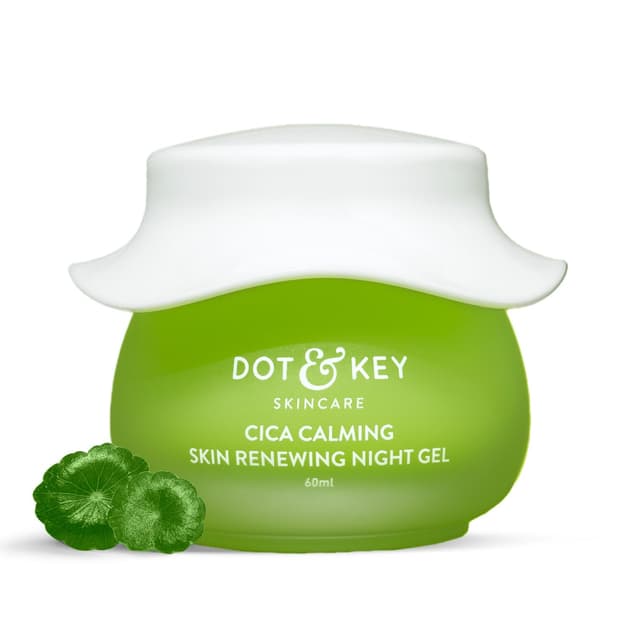 Dot & Key CICA Calming Skin Renewing Night Gel with Niacinamide Green Tea & Hyaluronic 60ml