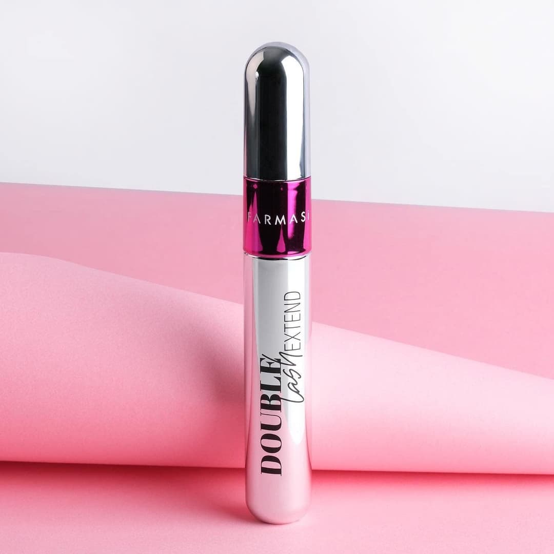 FARMASi Double Lash Extend Mascara, 2-Step Special Brush for Lengthening & Volumizing, False Lash Effect, Buildable Formula, No Clumping, Defines & Multiplies Eyelashes, Black, 0.41 fl oz (Pack of 2) 5