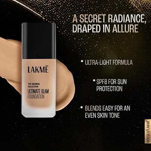 Lakme Ultimate Glam Foundation, Shade 02 1