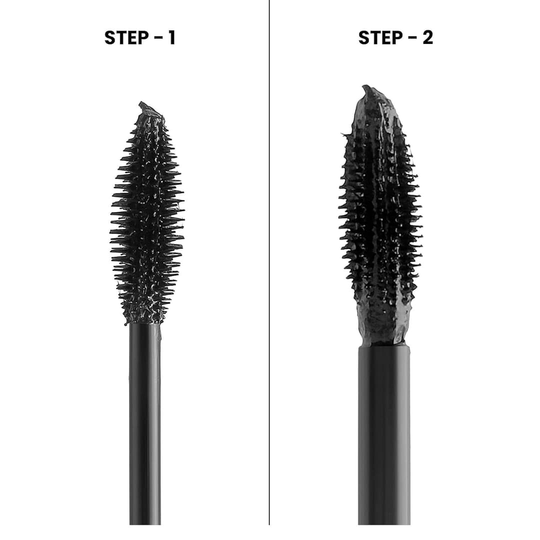 MARS Double Trouble Volumizing and Lengthening Mascara | 2-in-1 Mascara for Women | Long Lasting (15 ml) (Black) 6