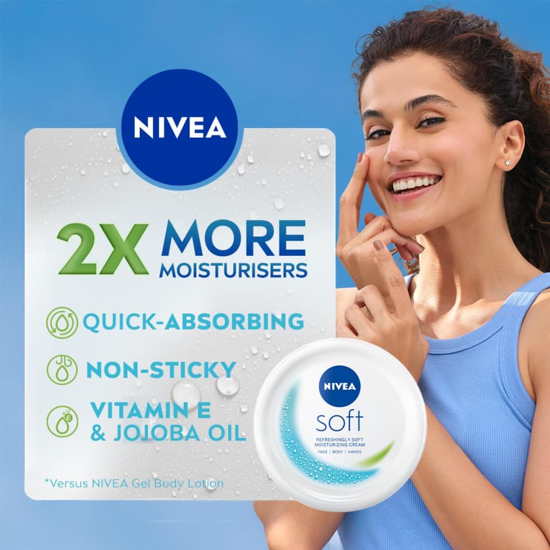 NlVEA Soft Refreshingly Soft Moisturizing Cream - 300 ml 1