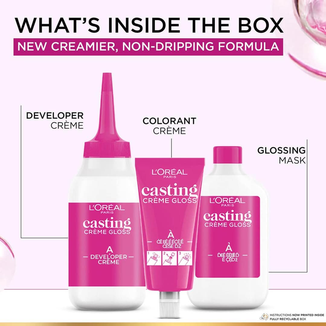 LOreal Paris Casting Creme Gloss Hair Color - 535 Chocolate (87.5g+72ml) 5