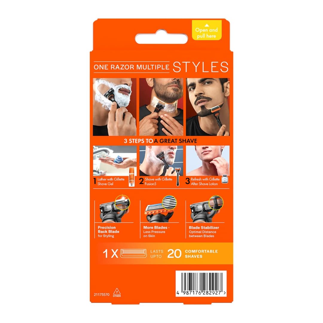 Gillette Fusion Manual Razor Handle with Blade 8