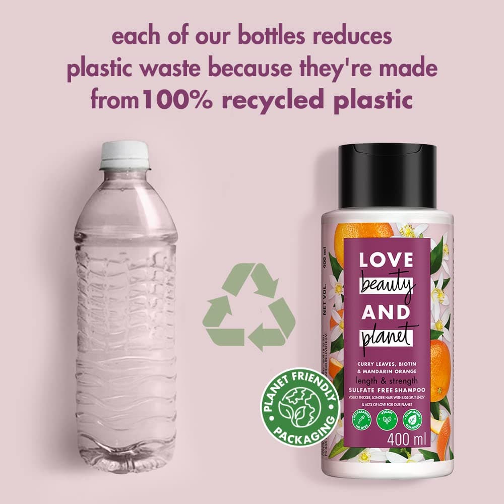 Love Beauty & Planet Curry Leaves & Biotin Sulpate Free Shampoo For Length And Strength (400ml) 5