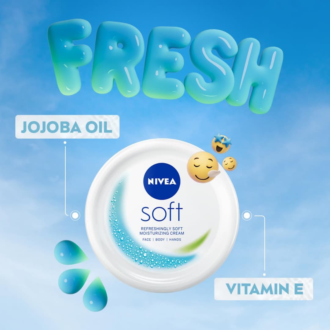 NlVEA Soft Refreshingly Soft Moisturizing Cream - 300 ml 5