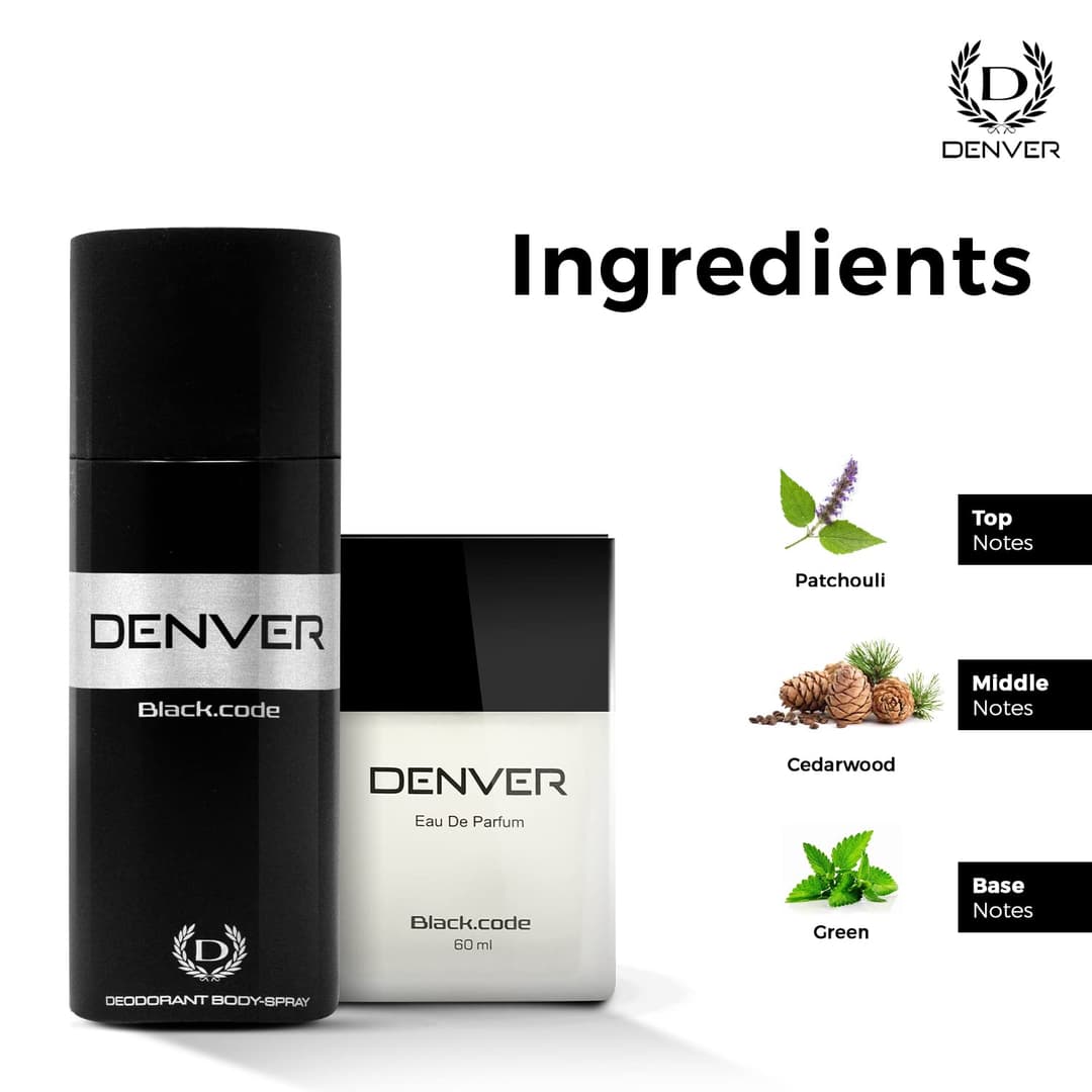 Denver Sporting Club Black Code Perfume and Deo Combo Set 5