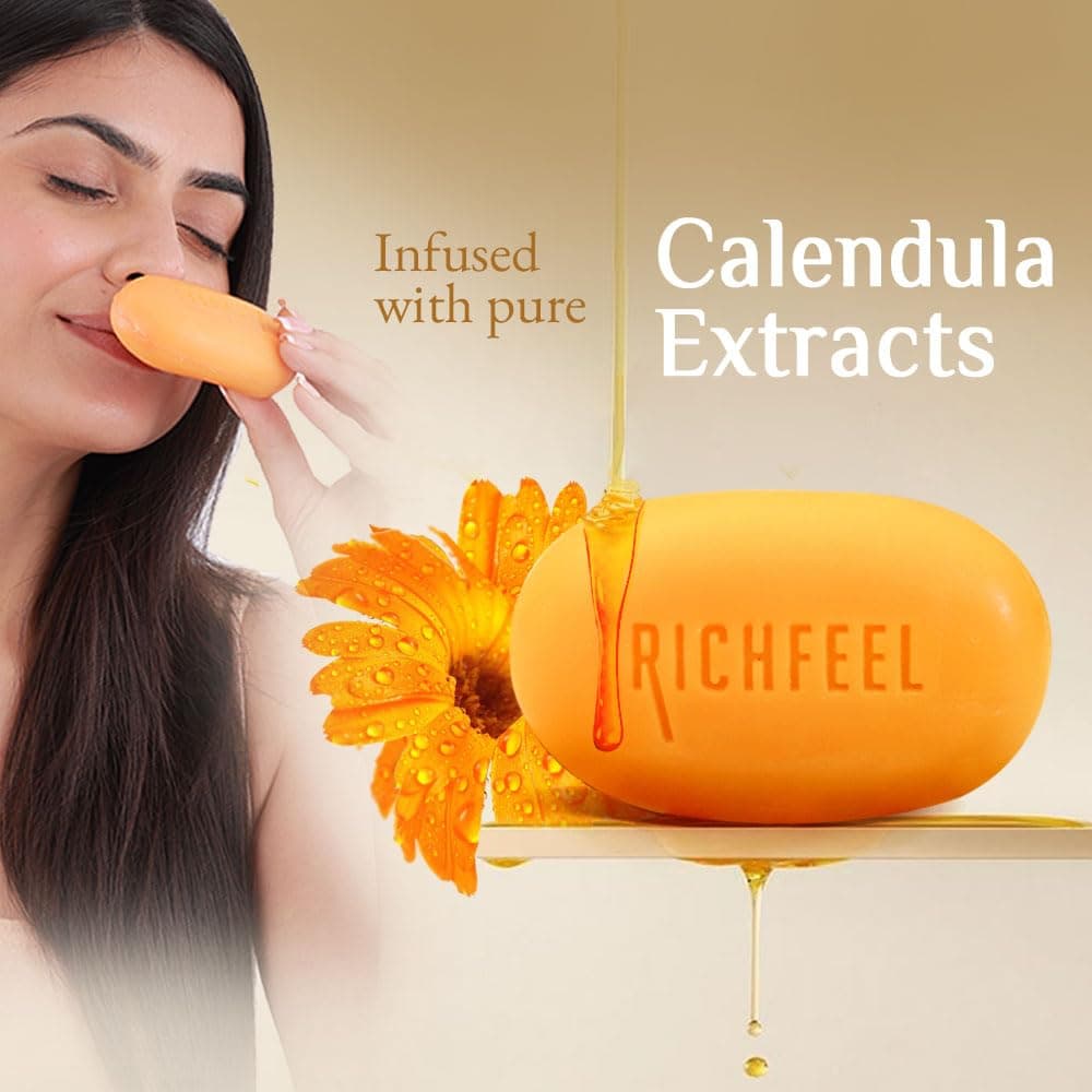 Richfeel Calendula Anti Acne Soap  2