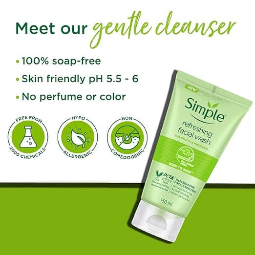 Simple Refreshing Facial Wash Gel 2