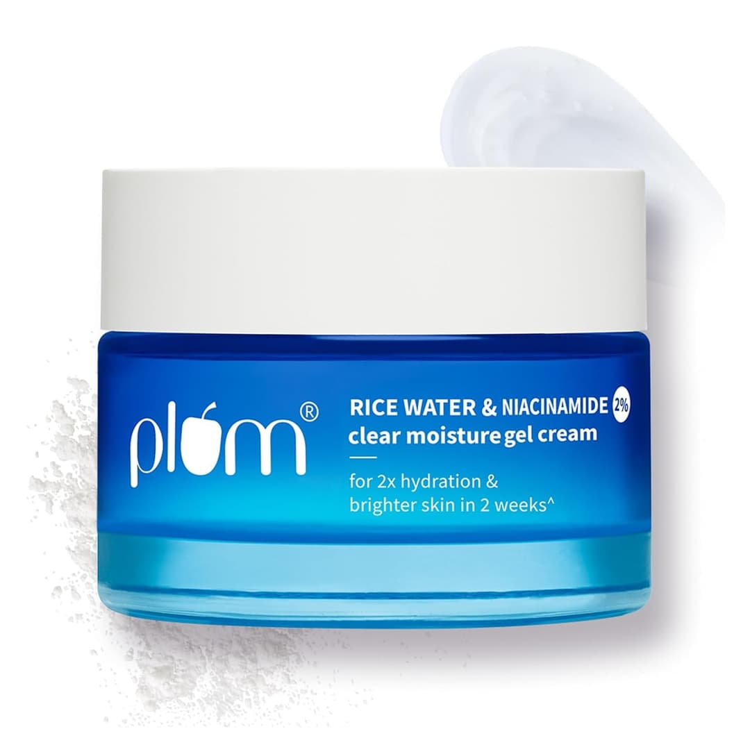 Plum 2% Niacinamide & Rice Water Super Light Gel Cream Moisturizer 50 g