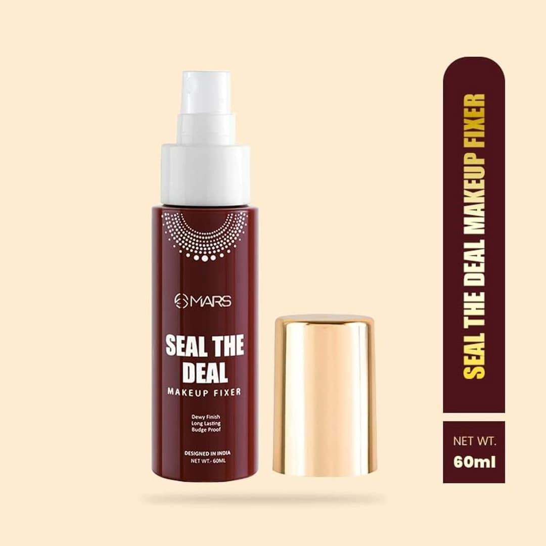 MARS Seal the Deal Long-Lasting Makeup Fixer Spray with Hyaluronic Acid | Hydrating Dewy Base Setting Spray for Professional Face Makeup | Budge Proof | Non Sticky ,60 ml 1