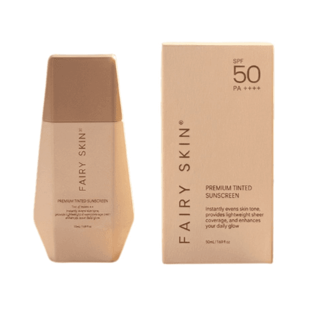 Fairy Skin Tinted Sunscreen SPF 50 PA ++++ Sheer Coverage | 50 Gm | Made in Philippines | Premium Tinted Sunscreen - By Allure Cosmetics
