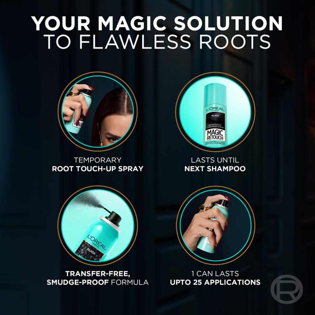 Loreal Paris Magic Retouch Instant Root Concealer Spray  2
