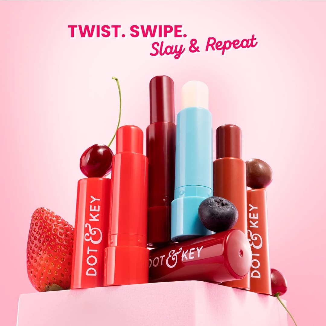 Dot & Key Barrier Repair Hydrating Lip Balm SPF 50 | Cherry Crimson | Repairs Damaged Lip Barrier | High Tinted | 4.5 gm 5