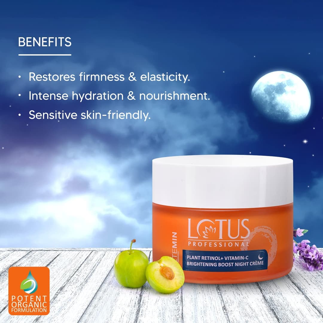 L0TUS Professional Retemin Plant Retinol + Vitamin C Boost Night Creme 3