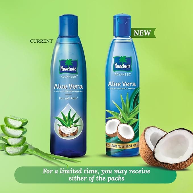 Parachute Advansed Aloe Vera Enriched Coconut Hair Oil, 250 ml  For Soft & Strong Hair