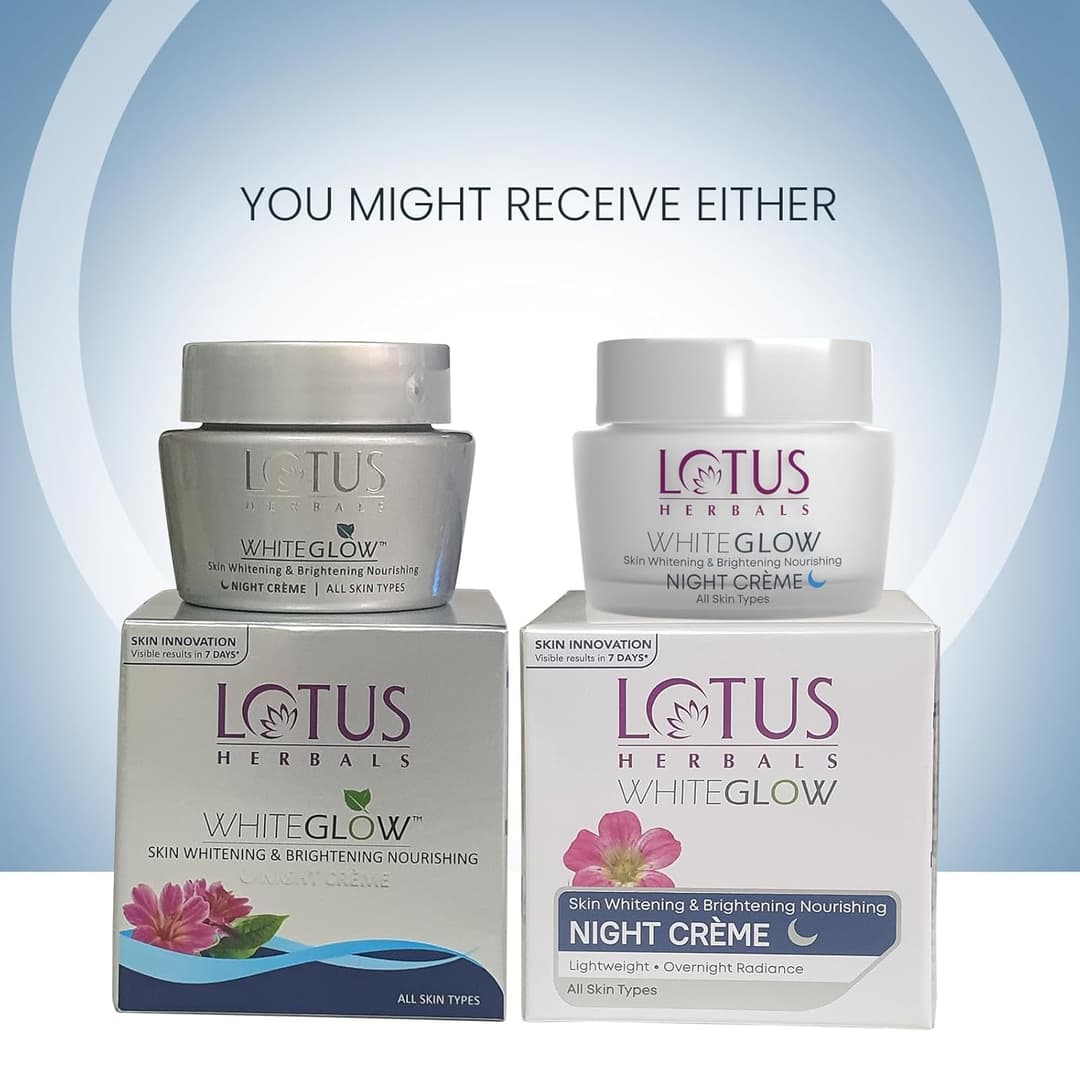 L0TUS HERBALS WhiteGlow Skin Nourishing Night Creme  4