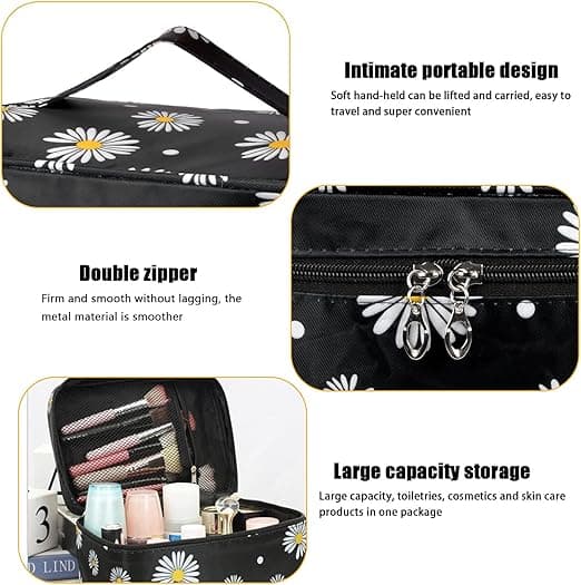 Professional Makeup Organizer Bag Large Cosmetic Case Storage Handle Travel Kit 1