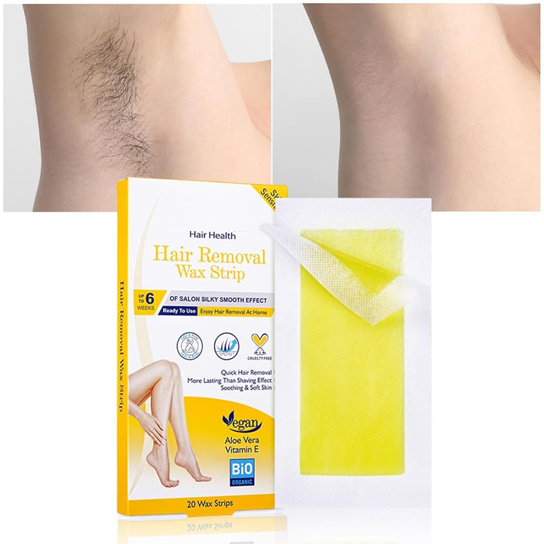 DISAAR BEAUTY Hair Removal Wax Strip Ready To Use At Home Armpit Leg Arm Bikini Area Natural Plant Extract Soothing Soft Skin 20PCS 3