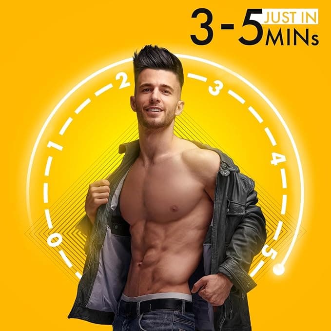 urbangabru Hair Removal Spray (200 ml) | Body Hair Removal In 3-5 Minutes For Men| Painless Body Hair Removal Cream For Chest, Back, Legs, Under Arms (Pack Of 2) 3