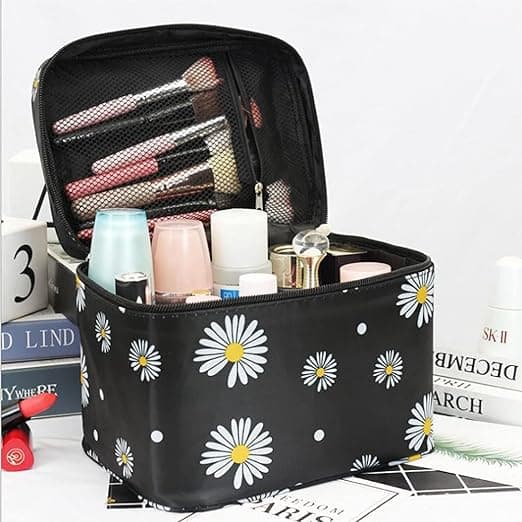 Professional Makeup Organizer Bag Large Cosmetic Case Storage Handle Travel Kit