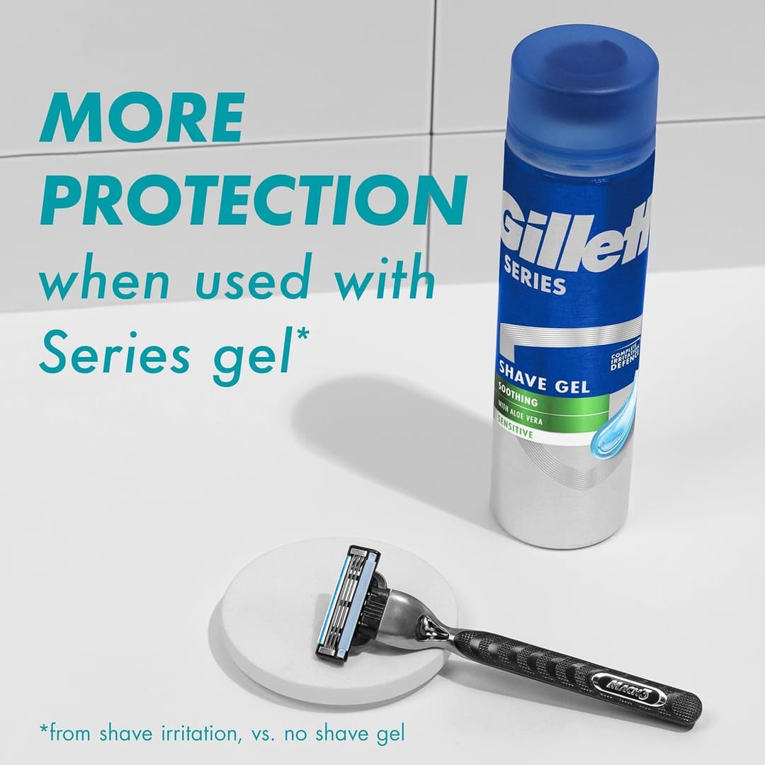 Gillette Mach3 Razor Refills for Men, 8 Razor Blade Refills 8