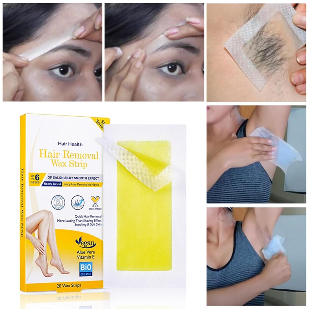 Disaar Hair Health Hair Removal Wax Strip 20 Pcs ( 10Pair ) 5