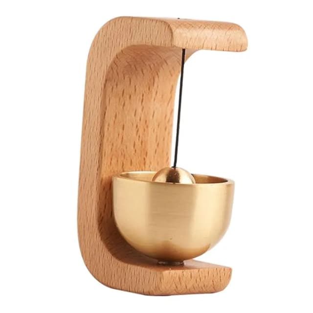 Wooden Door Decoration Bell Magnetic Portable Wireless Charm Door Bell