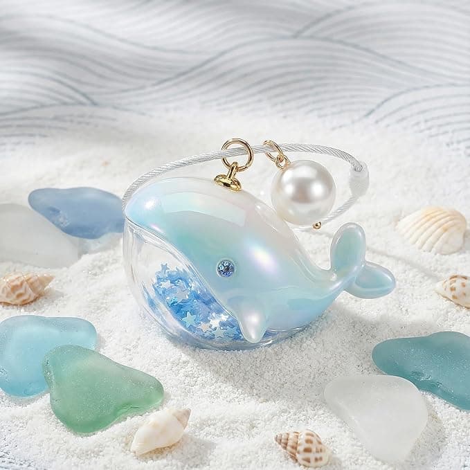 Dolphin Keychain, Cute Whale Keychain  5