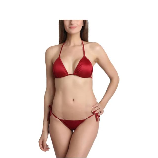 Lingerie Set For Women Free Size Maroon Color
