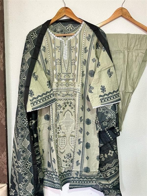 kurti set for women blue hand work 2