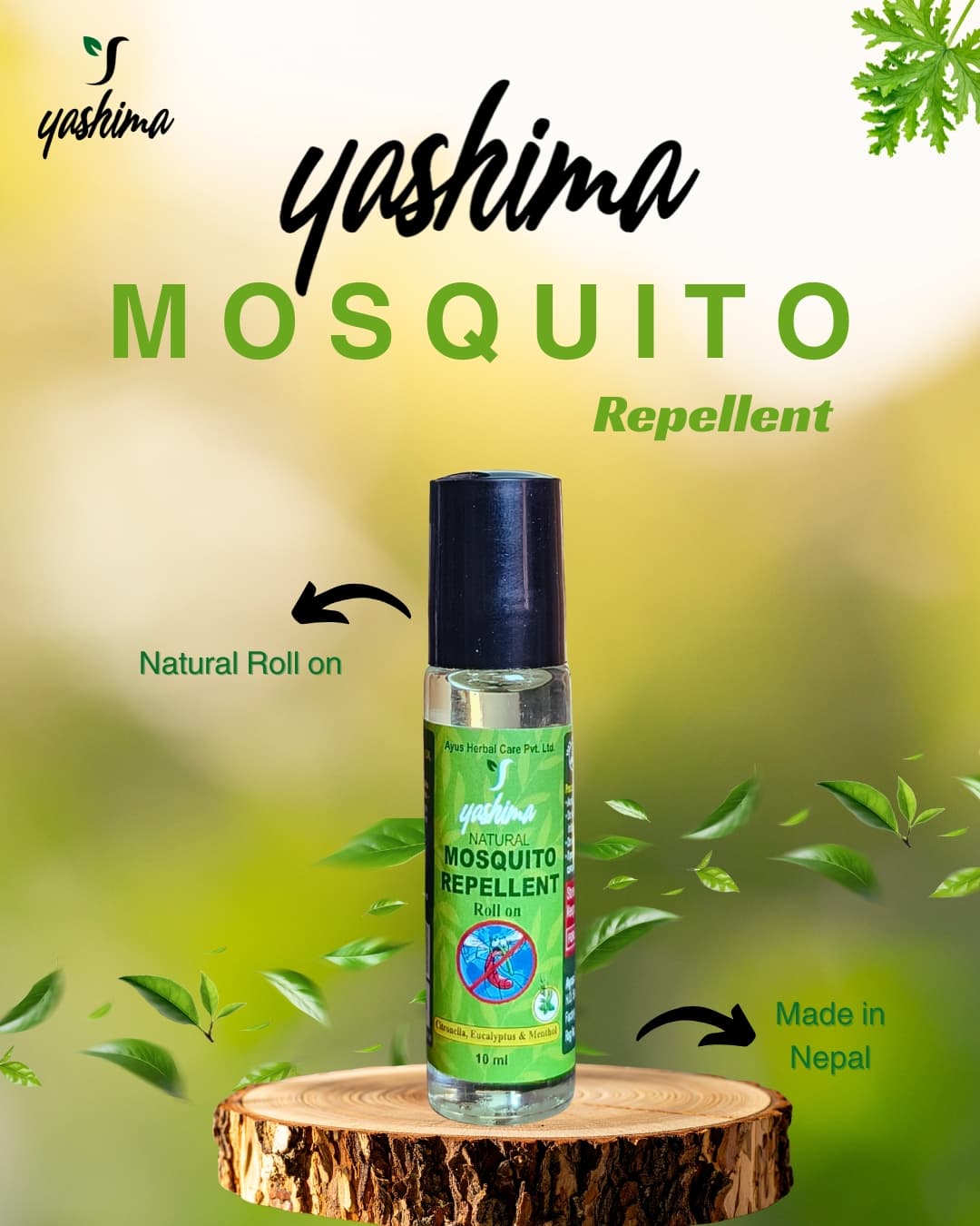 Yashima Mosquito Repellent Roll-On 10ml - 10 Pieces Bundle 2