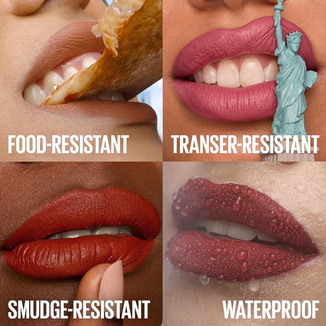 Maybelline Super Stay Matte Ink Liquid Lipstick Makeup, Long Lasting High Impact Color, Up to 16H Wear, 335 Hustler, Red Brown, 1 Count, 3