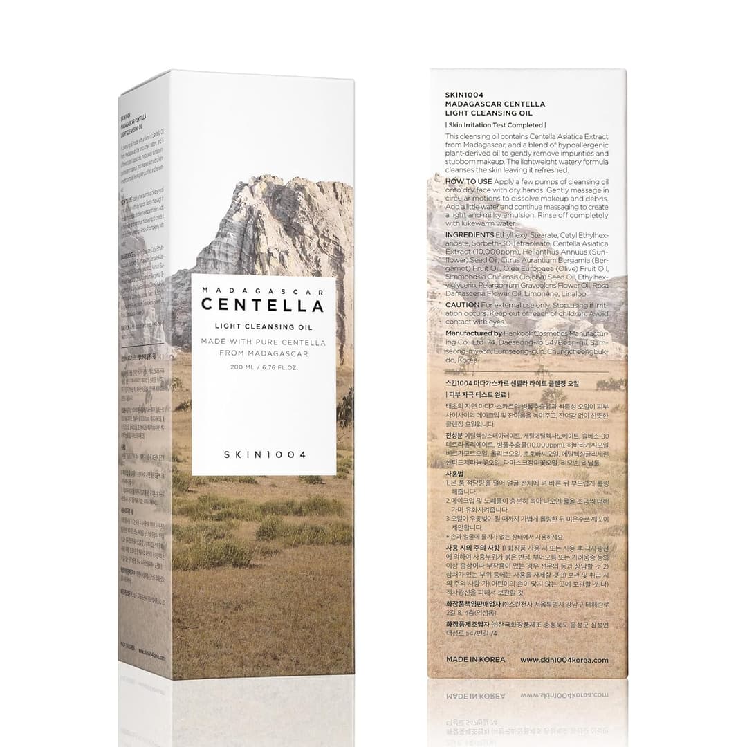 Skin1004 Madagascar Centella Light Cleansing Oil 200ml by Obsession cosmetics 5