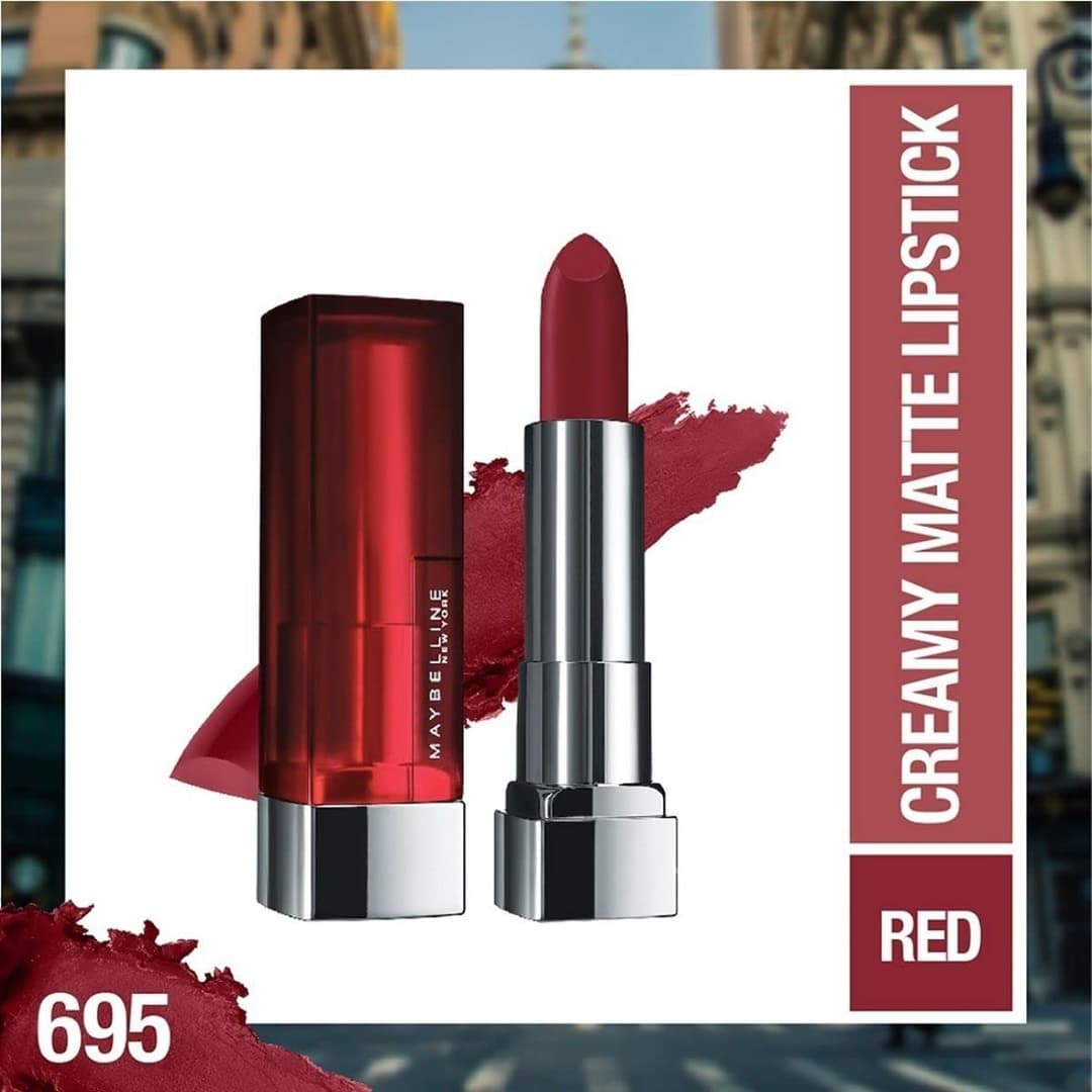 Maybelline New York Color Sensational Creamy Matte Lipstick 695 Divine Wine, 3.9g Ratings 132 Answered Questions 4