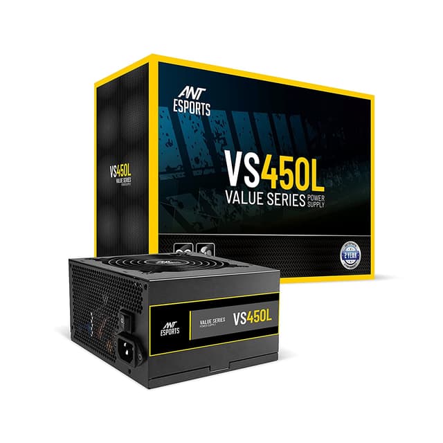  Ant Esports VS450L Value Series Black Power Supply